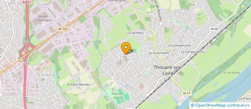 localisation de l'entreprise SF INVEST  THOUARE-SUR-LOIRE