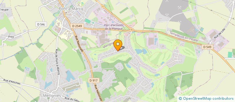 localisation de l'entreprise SF INVEST  MERIGNIES