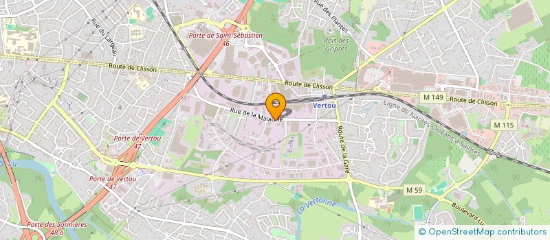 localisation de l'entreprise SF INVESTISSEMENT  VERTOU