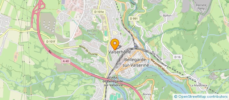 localisation de l'entreprise SF ISO à VALSERHONE