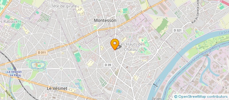 localisation de l'entreprise SF IT CONSEIL  CHATOU