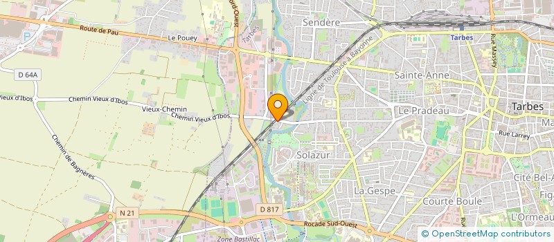 localisation de l'entreprise SF LOGISTIQUE à TARBES
