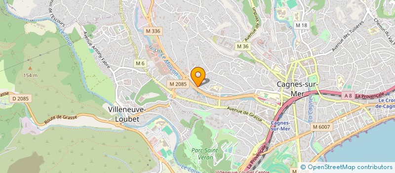 localisation de l'entreprise SF LUXURY à CAGNES-SUR-MER