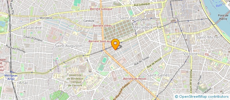 localisation de l'entreprise SF MANAGER à BORDEAUX