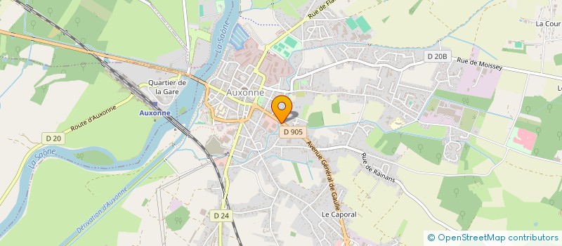 localisation de l'entreprise SF MATERIAUX à AUXONNE