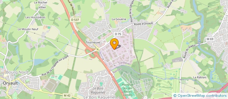 localisation de l'entreprise SF MATERIEL  TREILLIERES