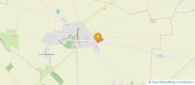 localisation de l'entreprise SF PAYSAGE  HEUDICOURT