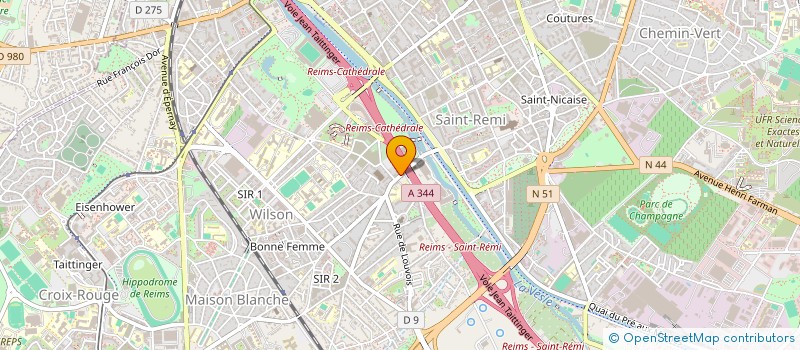 localisation de l'entreprise SF PROM à REIMS
