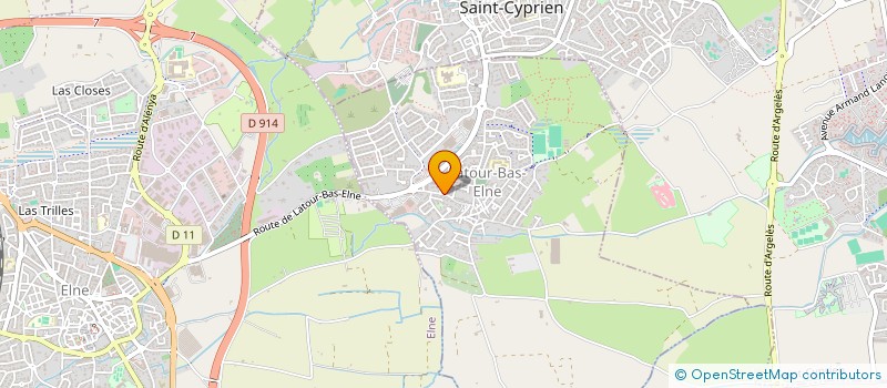 localisation de l'entreprise SF PROPRETE à LATOUR-BAS-ELNE