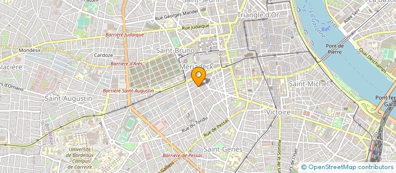 localisation de l'entreprise SF SERRURERIE DU PEUGUE  BORDEAUX