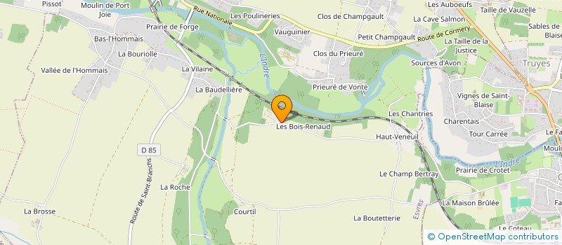 localisation de l'entreprise SF TOITURES  ESVRES