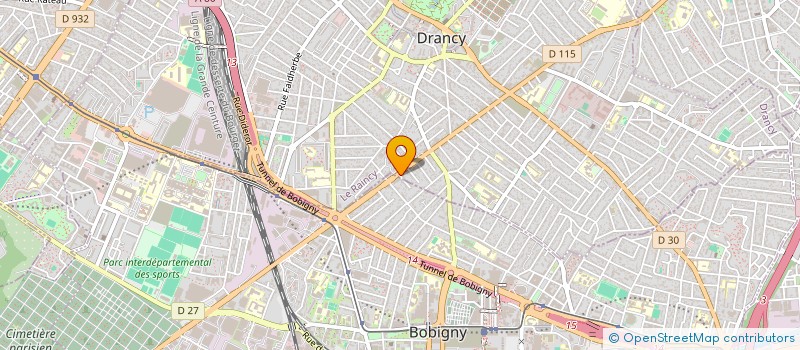 localisation de l'entreprise SF TRANSPORT à DRANCY
