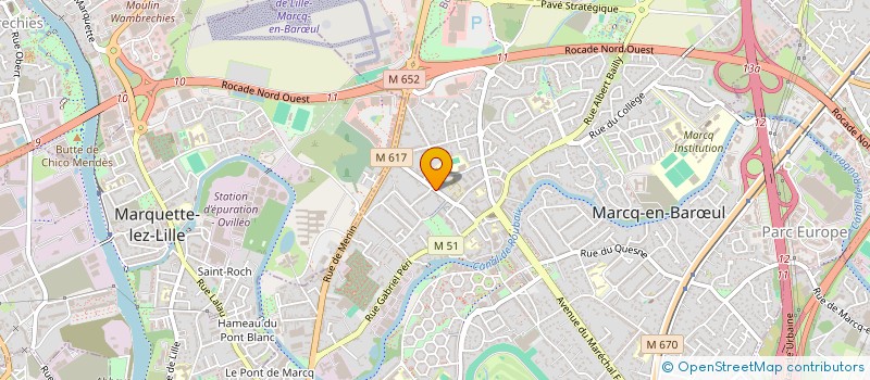 localisation de l'entreprise SF VERCLER 2008 à MARCQ-EN-BARŒUL