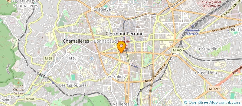 localisation de l'entreprise SF2 à CLERMONT-FERRAND
