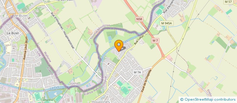 localisation de l'entreprise SF2A  HOUPLINES