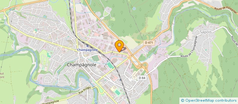 localisation de l'entreprise SF2B CHAMPAGNOLE à CHAMPAGNOLE