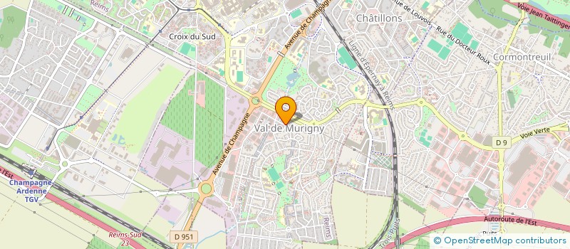 localisation de l'entreprise SF2I à REIMS
