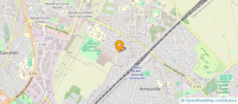 localisation de l'entreprise SF2J  VILLIERS-LE-BEL