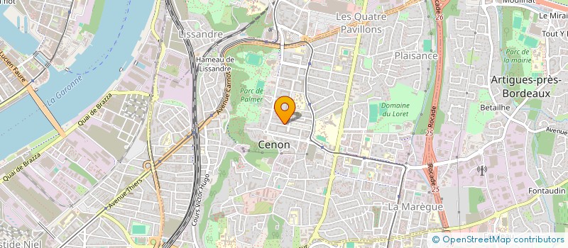 localisation de l'entreprise SF33 à CENON