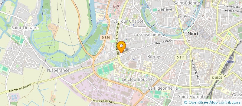 localisation de l'entreprise SF4F  NIORT