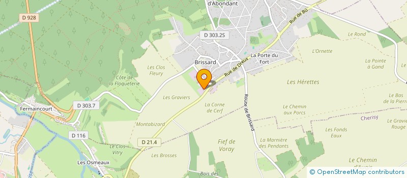 localisation de l'entreprise SFA IMMOBILIER à ABONDANT