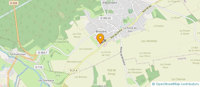 localisation de l'entreprise SFA TRAVAUX PUBLICS à ABONDANT