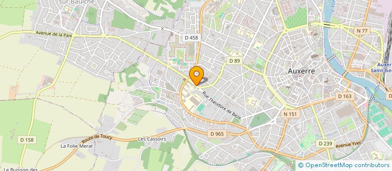 localisation de l'entreprise SFAC à AUXERRE