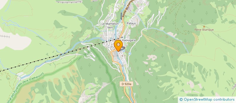 localisation de l'entreprise SFAP 64  CAUTERETS