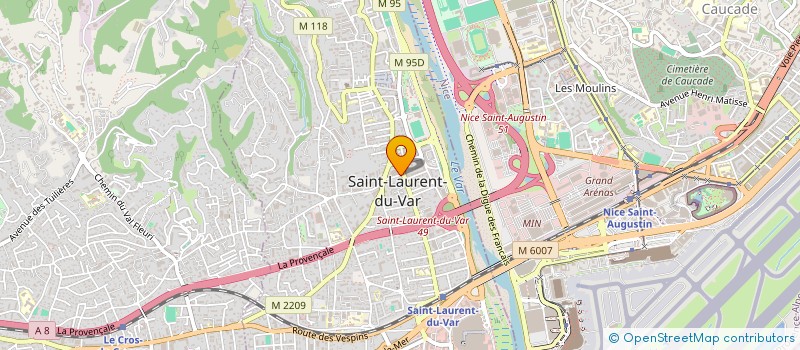 localisation de l'entreprise SFARI BTP à SAINT-LAURENT-DU-VAR