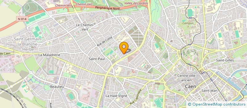 localisation de l'entreprise SFB  CAEN