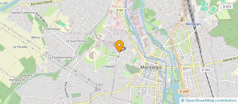 localisation de l'entreprise SFB à MONTARGIS