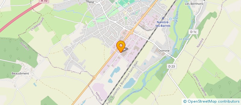 localisation de l'entreprise SFB 86 SARL à NAINTRE