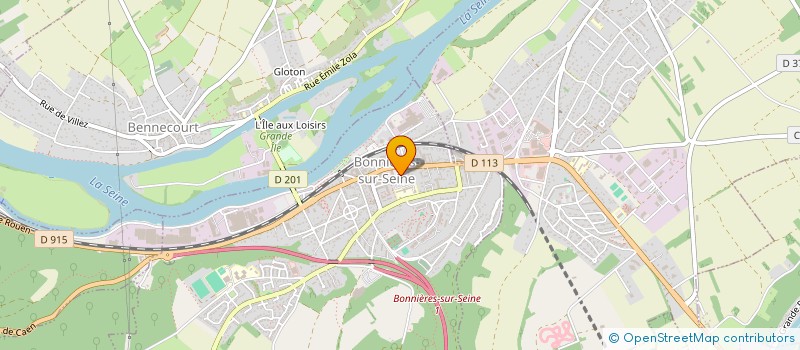 localisation de l'entreprise SFB FILLOT BATIMENT  BONNIERES-SUR-SEINE