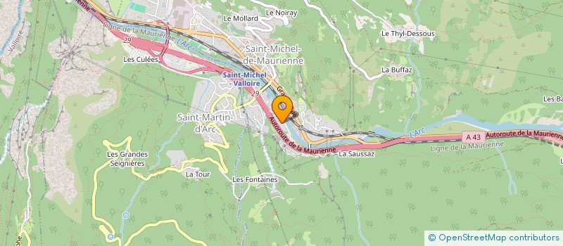 localisation de l'entreprise SFB HORN à SAINT-MICHEL-DE-MAURIENNE