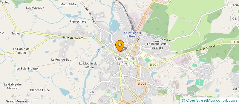 localisation de l'entreprise SFB LE MOUSTIER à SAINT-YRIEIX-LA-PERCHE