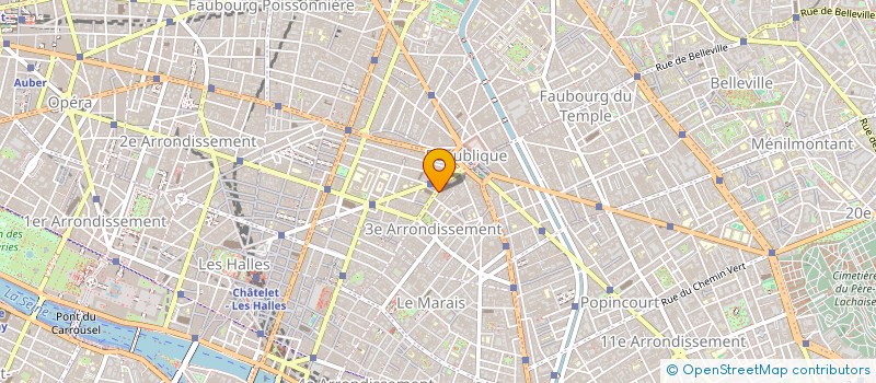 localisation de l'entreprise SFB SYLVIE FRANCISQUE BIJOUX  PARIS