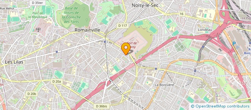 localisation de l'entreprise SFBELLS à ROMAINVILLE