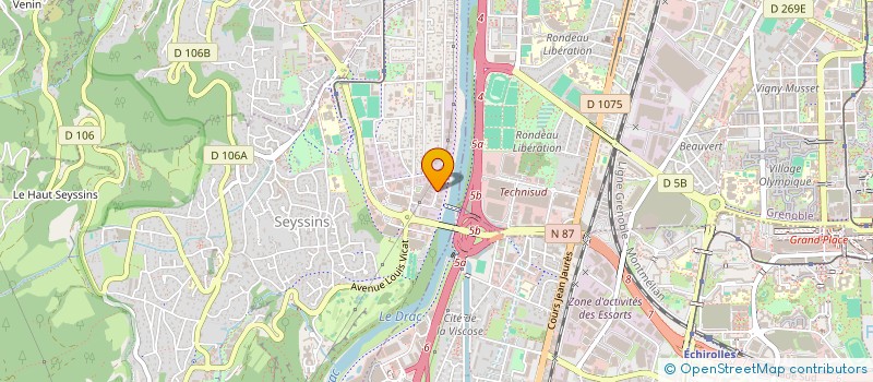 localisation de l'entreprise SFC  SEYSSINS