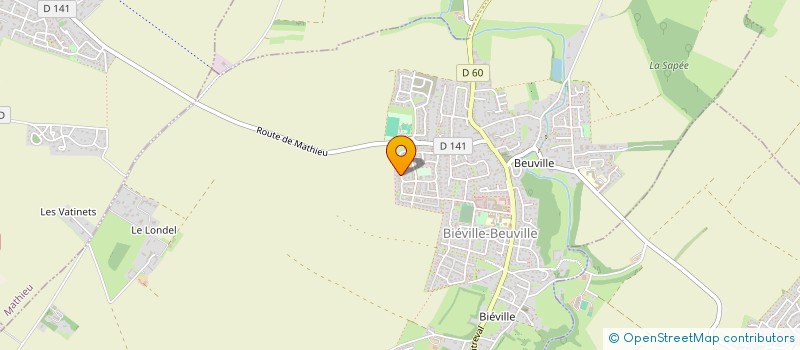 localisation de l'entreprise SFC  BIEVILLE-BEUVILLE