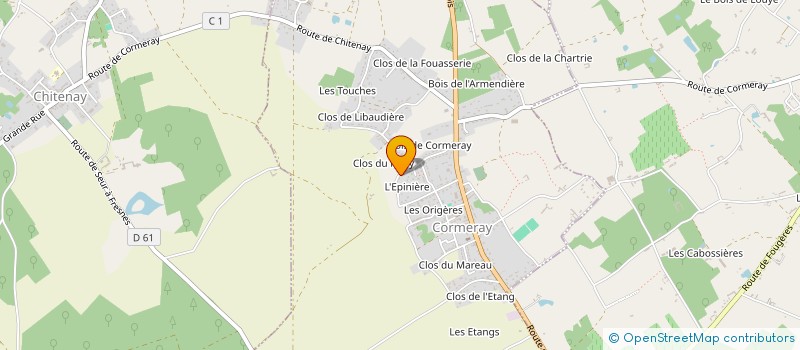 localisation de l'entreprise SFC  CORMERAY