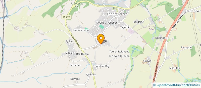 localisation de l'entreprise SFC  LANDREVARZEC