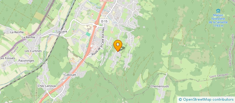 localisation de l'entreprise SFCL  SAINT-CERGUES