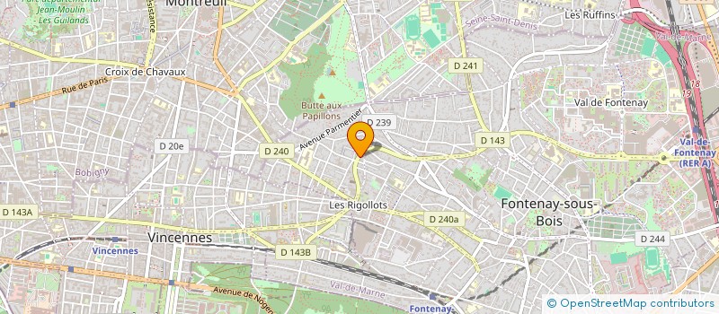 localisation de l'entreprise SFCP SOC FONTENAY CHAUFF PLOMB à FONTENAY-SOUS-BOIS