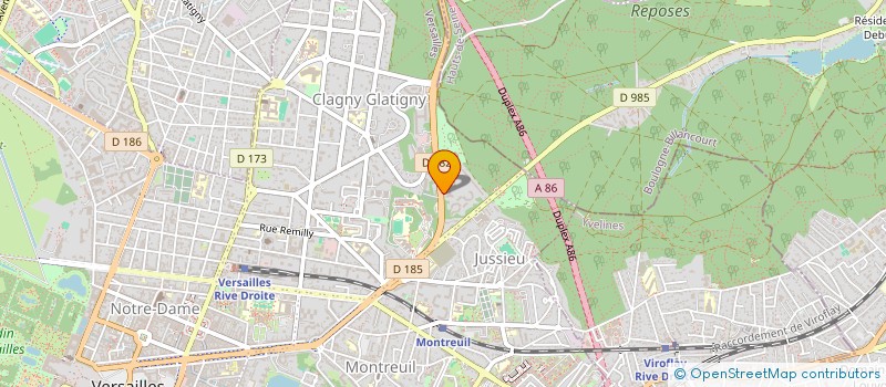 localisation de l'entreprise SFD DIGITAL à VERSAILLES