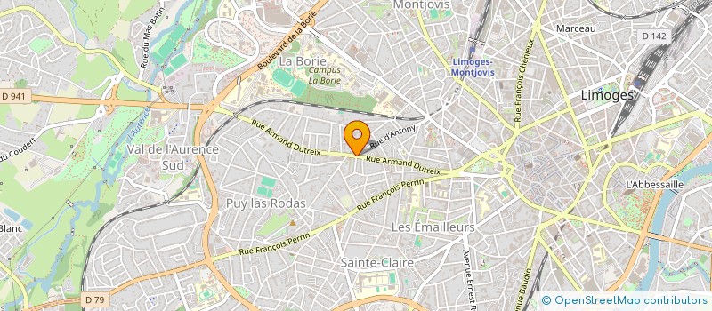 localisation de l'entreprise SFD MAISONS HEXAFRANCE  LIMOGES