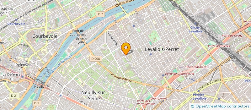 localisation de l'entreprise SFE PHARMA à LEVALLOIS-PERRET