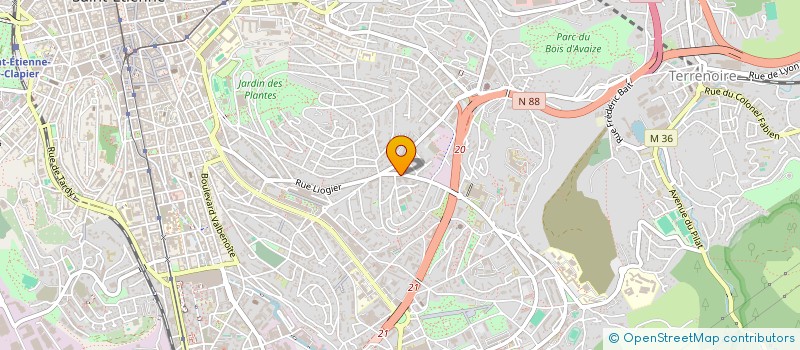 localisation de l'entreprise SFECJA à SAINT-ETIENNE