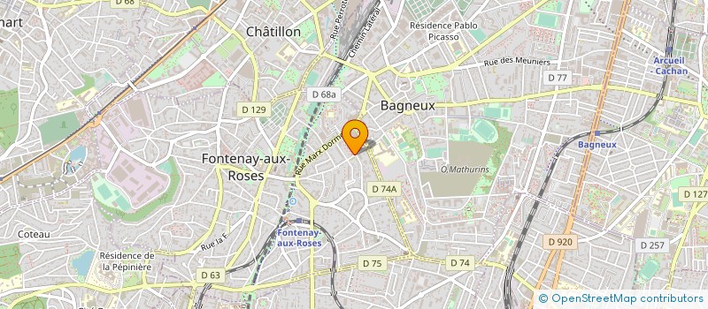 localisation de l'entreprise SFEROC à FONTENAY-AUX-ROSES
