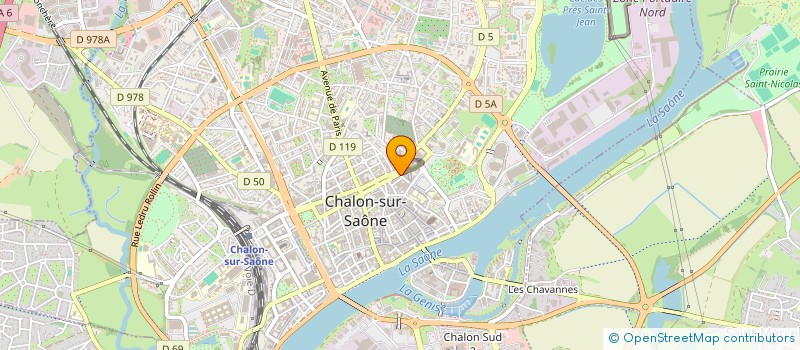 localisation de l'entreprise SFEROO à CHALON-SUR-SAONE
