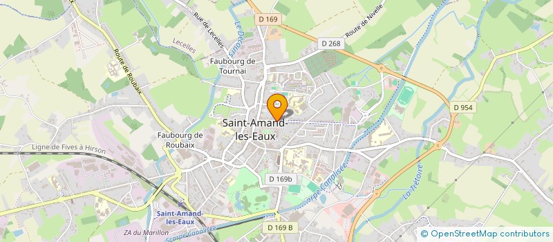 localisation de l'entreprise SFFL HENNEQUART  SAINT-AMAND-LES-EAUX